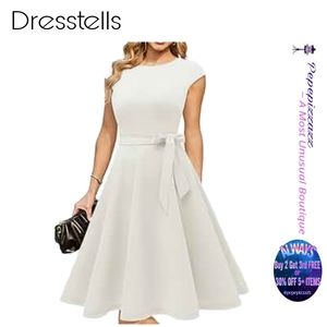 NEW DRESSTELLS Vintage Tea Dress, 1950s Cocktail Party Stretch fit flare